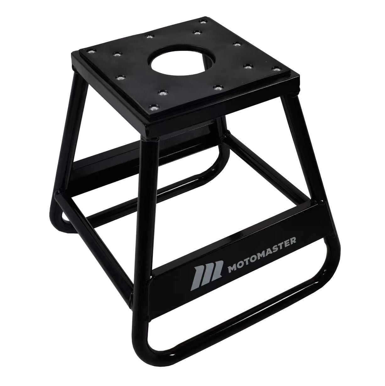 MotoMaster Steel Motorcycle/Dirtbike Stand, 1000-lb Capacity, Black