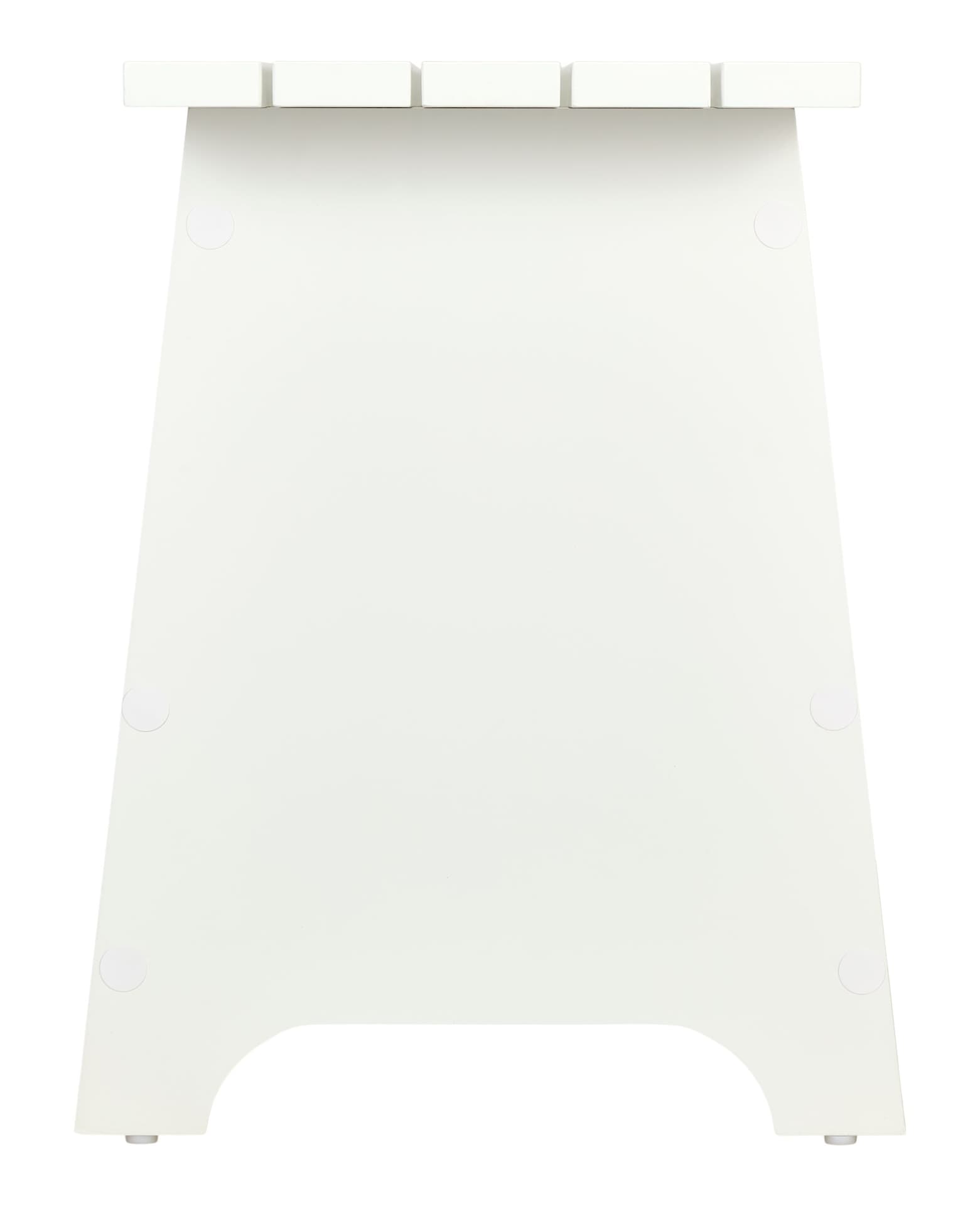 Canvas Kya Wooden Entryway Bench with Storage Rack, White