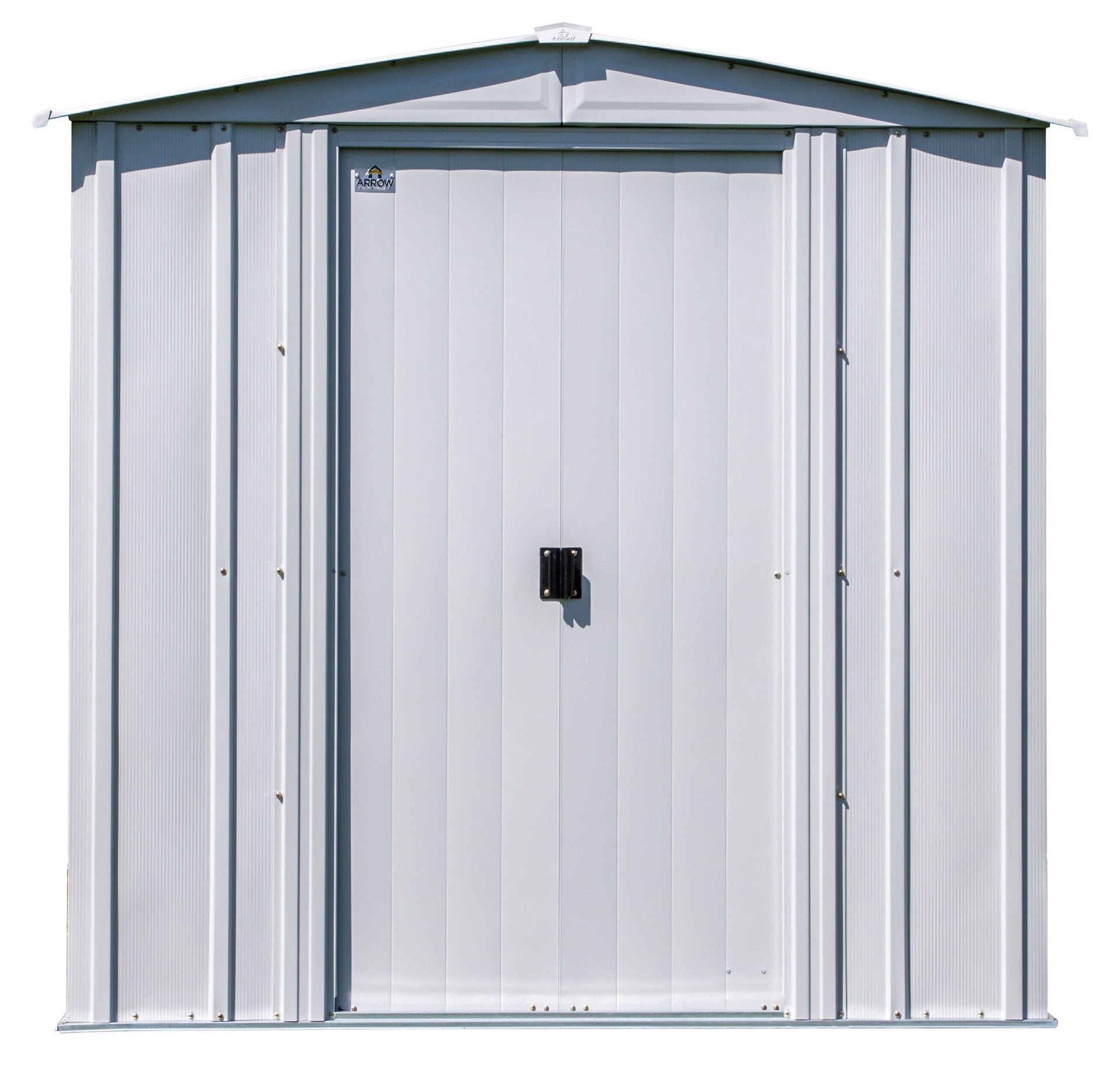 Arrow Classic Galvanized Steel Storage Shed, Flute Grey, 6-ft x 5-ft