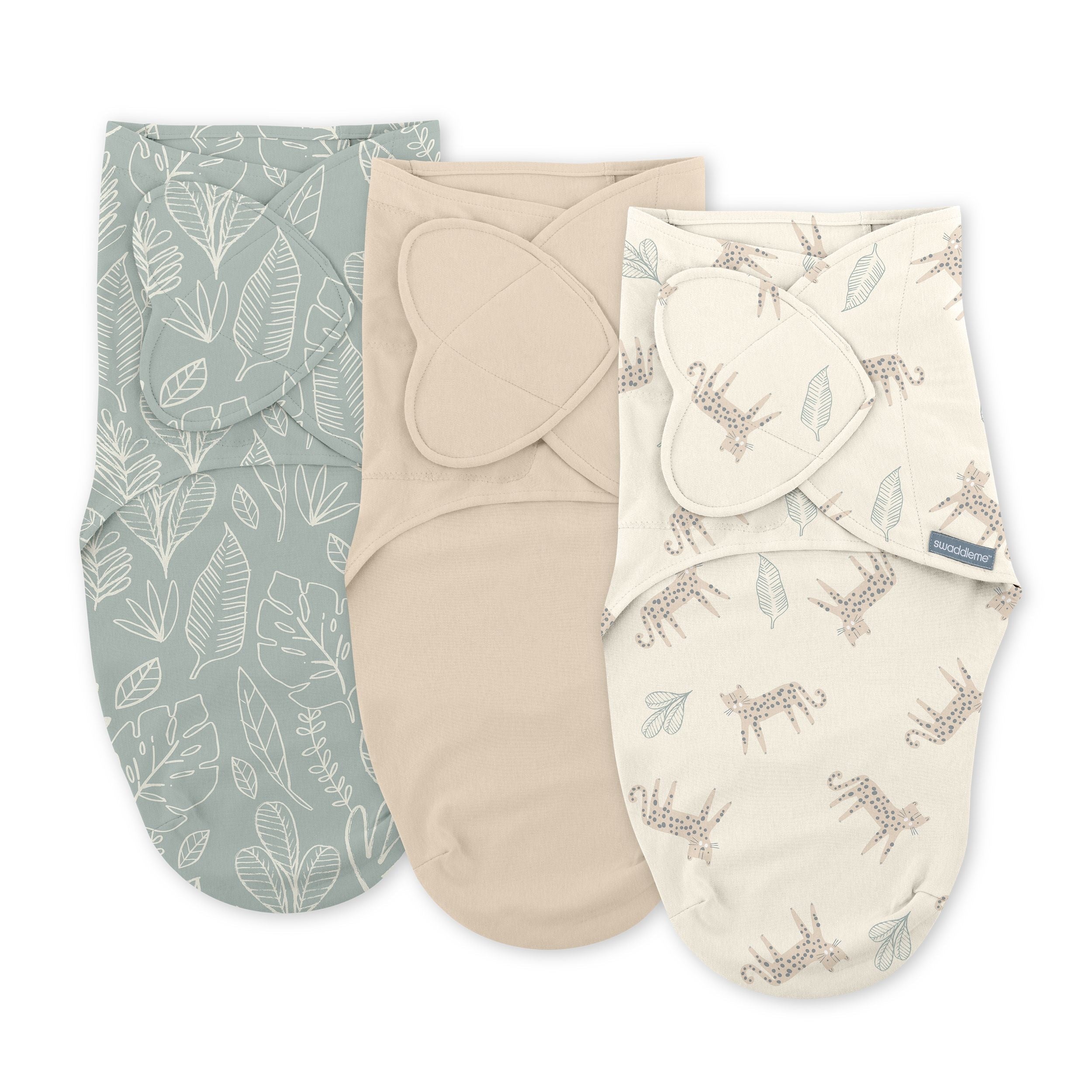 SwaddleMe Original Swaddle Adjustable Baby Wrap with Quick Change, Born Free, Size S/M, Ages 0-3m, 3-pk