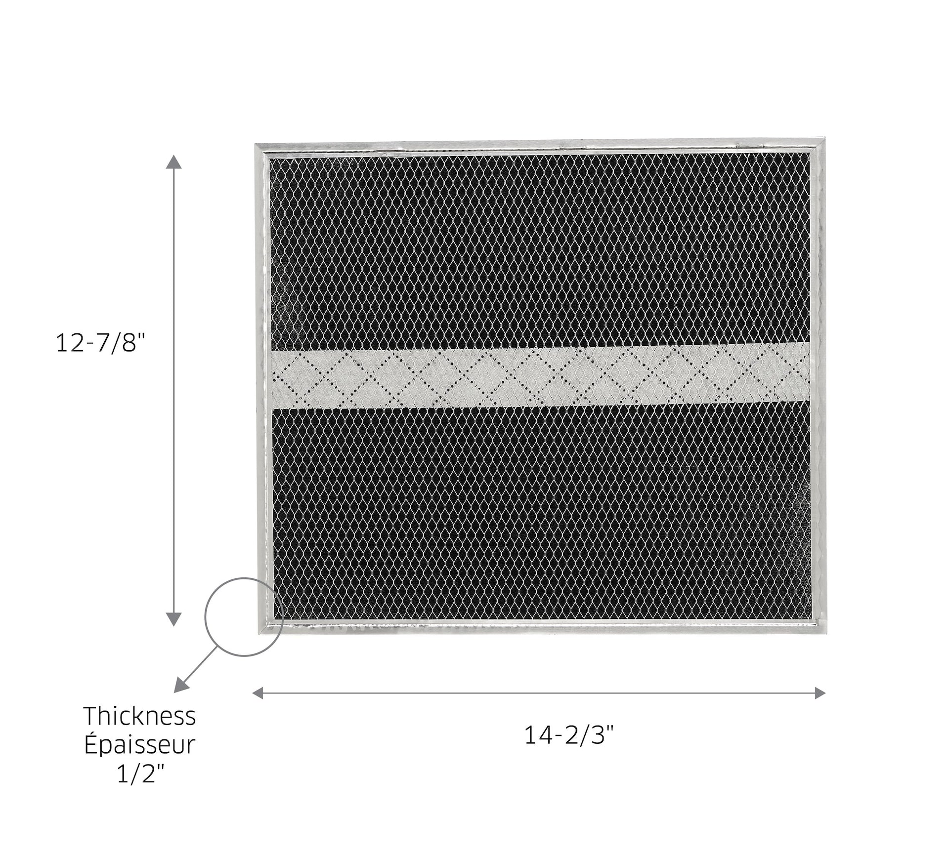 Broan HPF30 Charcoal Replacement Filter For Broan BCS, BKSK, BKDB, NuTone NCS Range Hoods