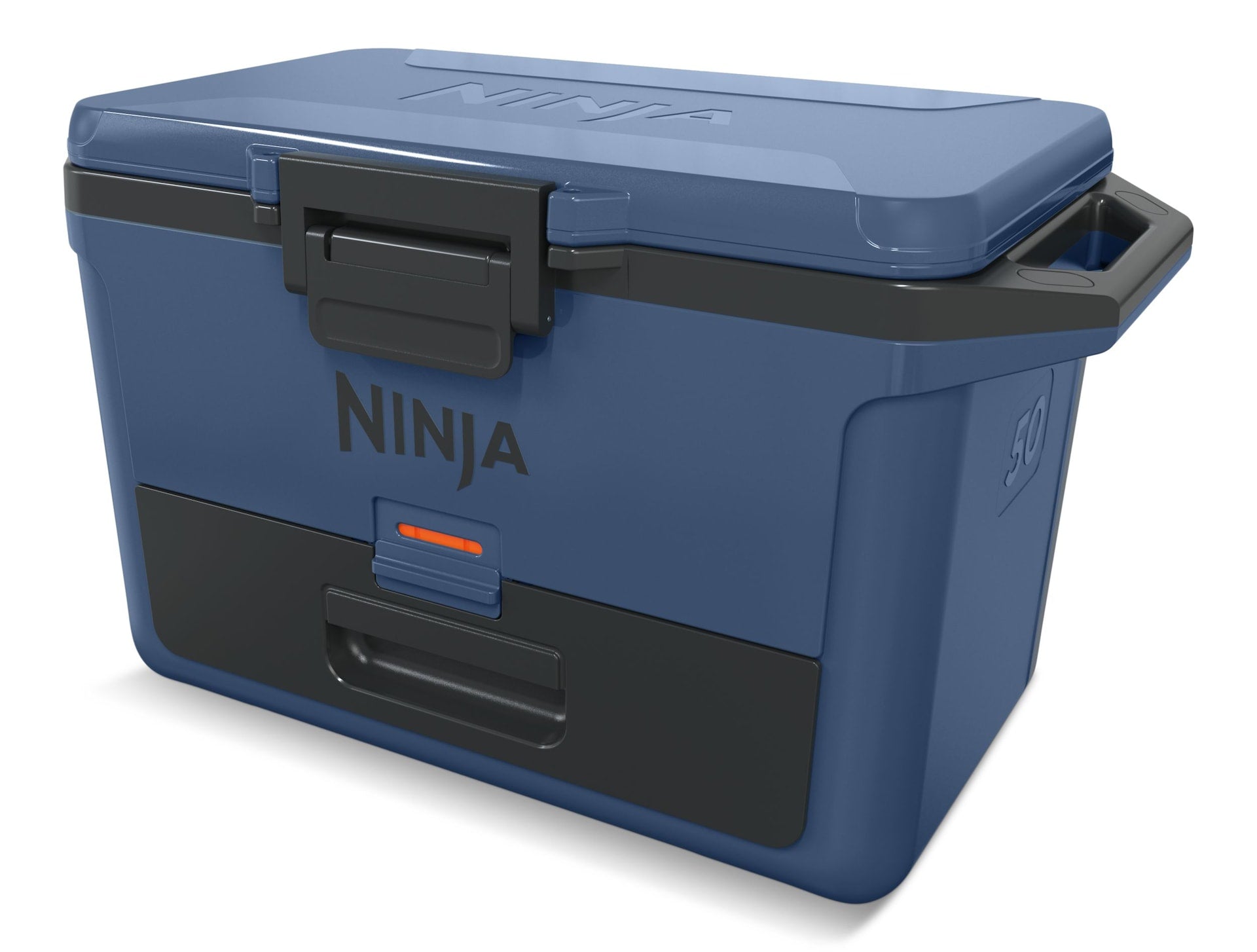 Ninja FrostVault 50-Quart Portable Hard Cooler with DryChill Drawer, Blue, 47-L