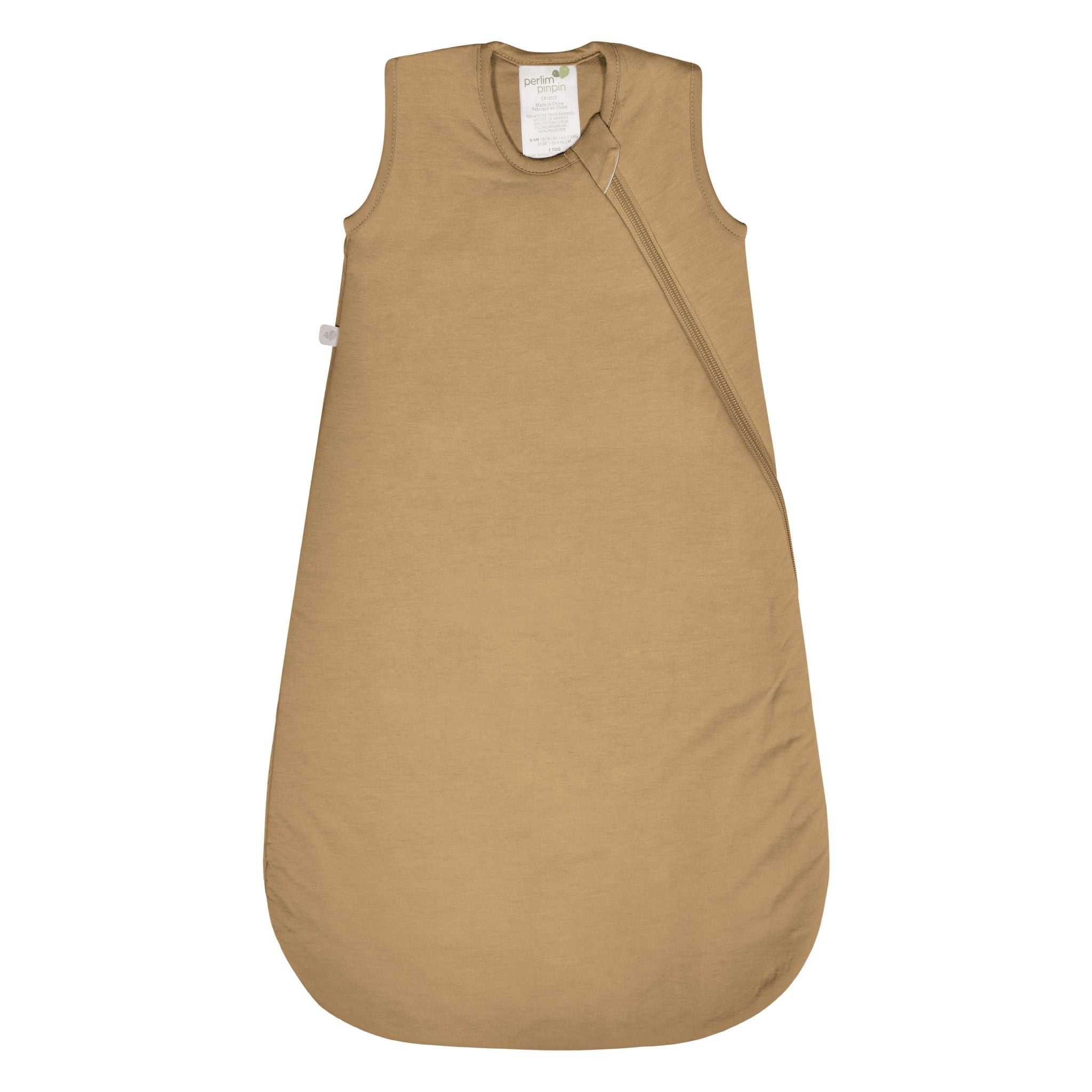 Perlimpinpin Bamboo Newborn Sleep Bag, Honey, 0-6 months