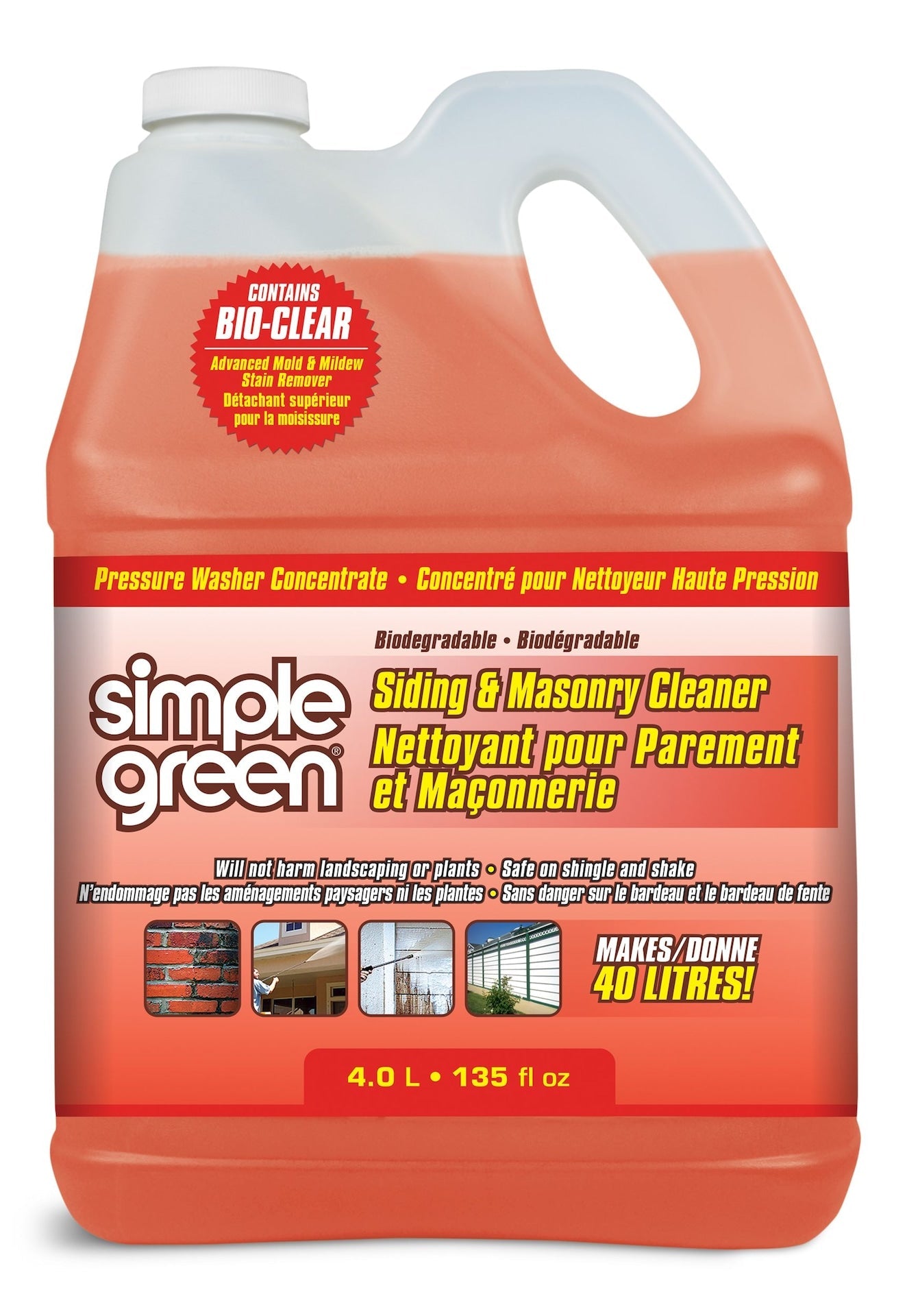 Simple Green Siding & Masonry Pressure Washer Detergent, 4L