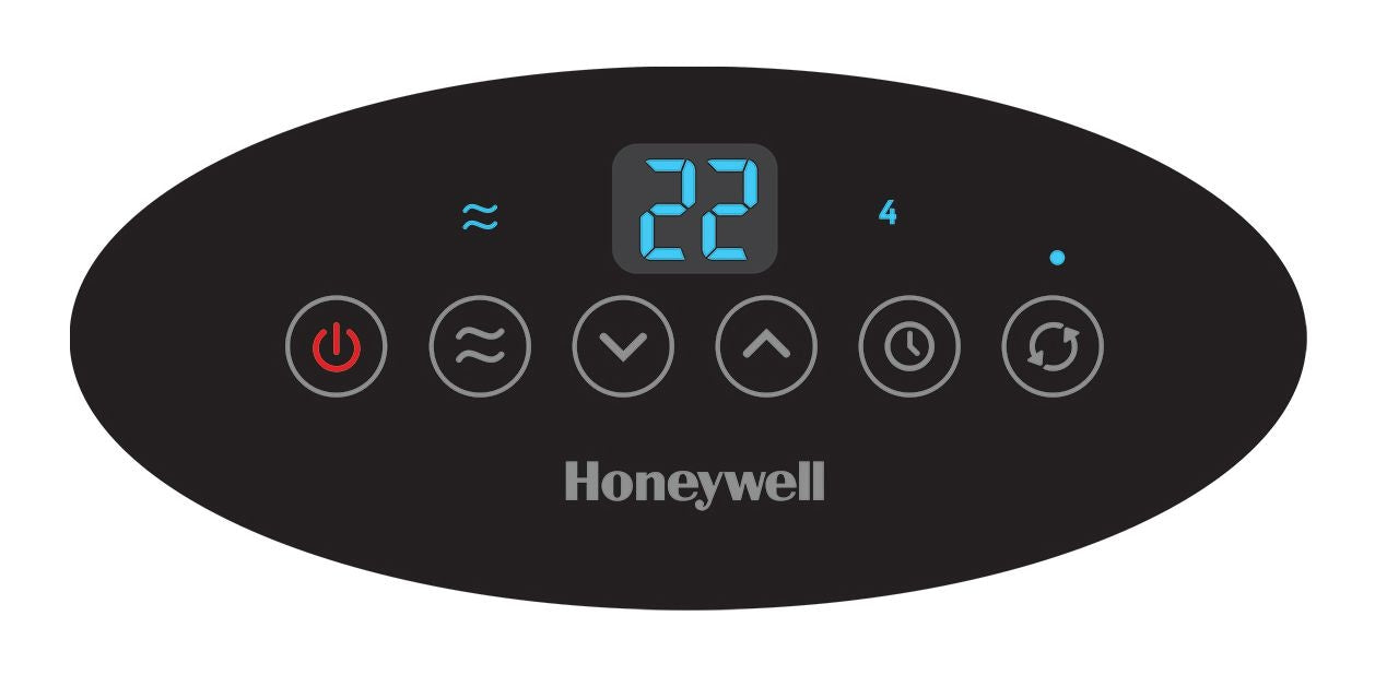 Honeywell HCE352C Digital Tower Ceramic Space Heater withThermostat, 1500W, Black
