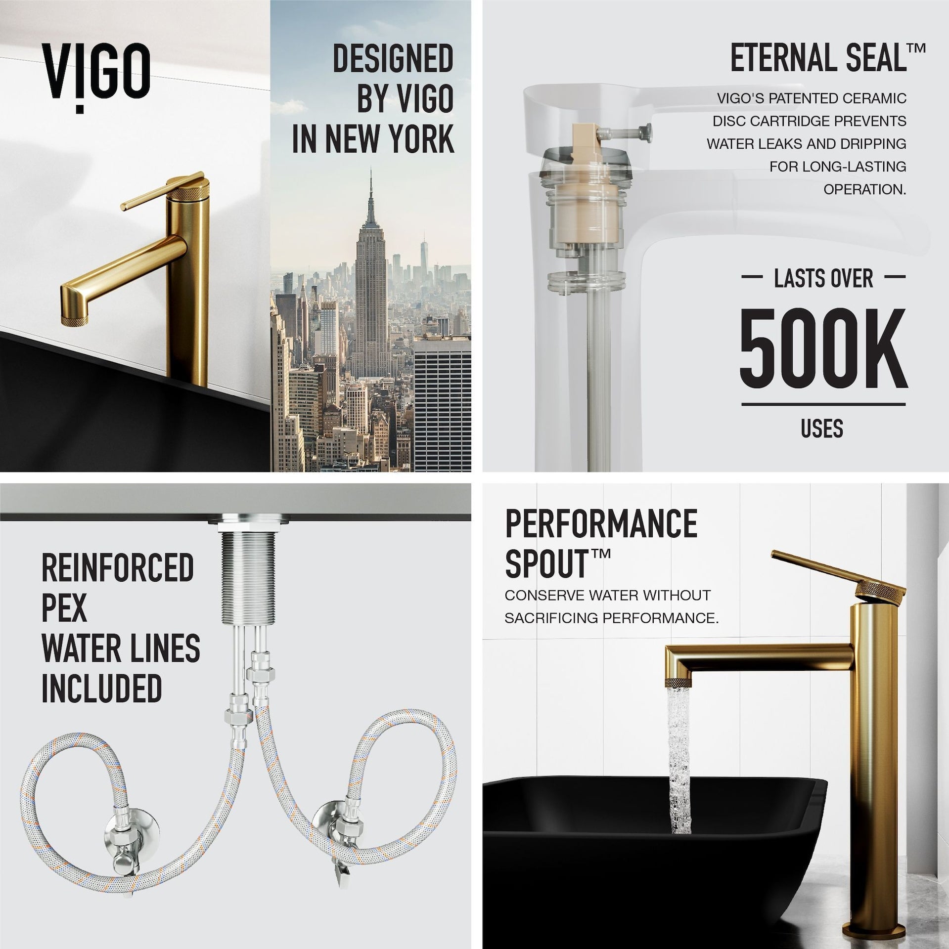VIGO Sottile MatteShell Matte Black Bathroom Sink/Basin Set with Sterling Faucet and Glass Rectangular Vessel
