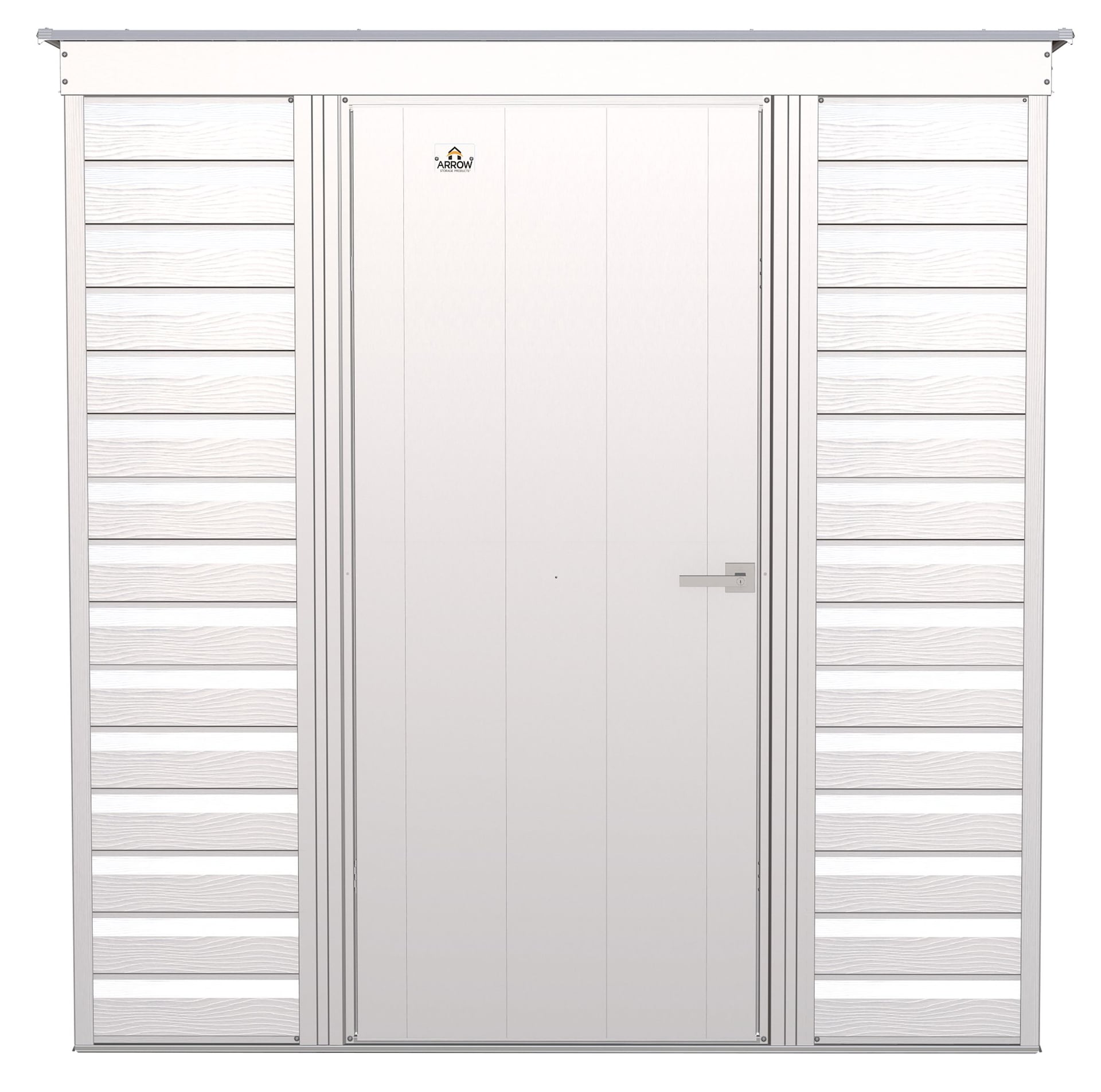 Arrow Select Galvanized Steel Storage Shed, Flute Grey, 6-ft x 4-ft