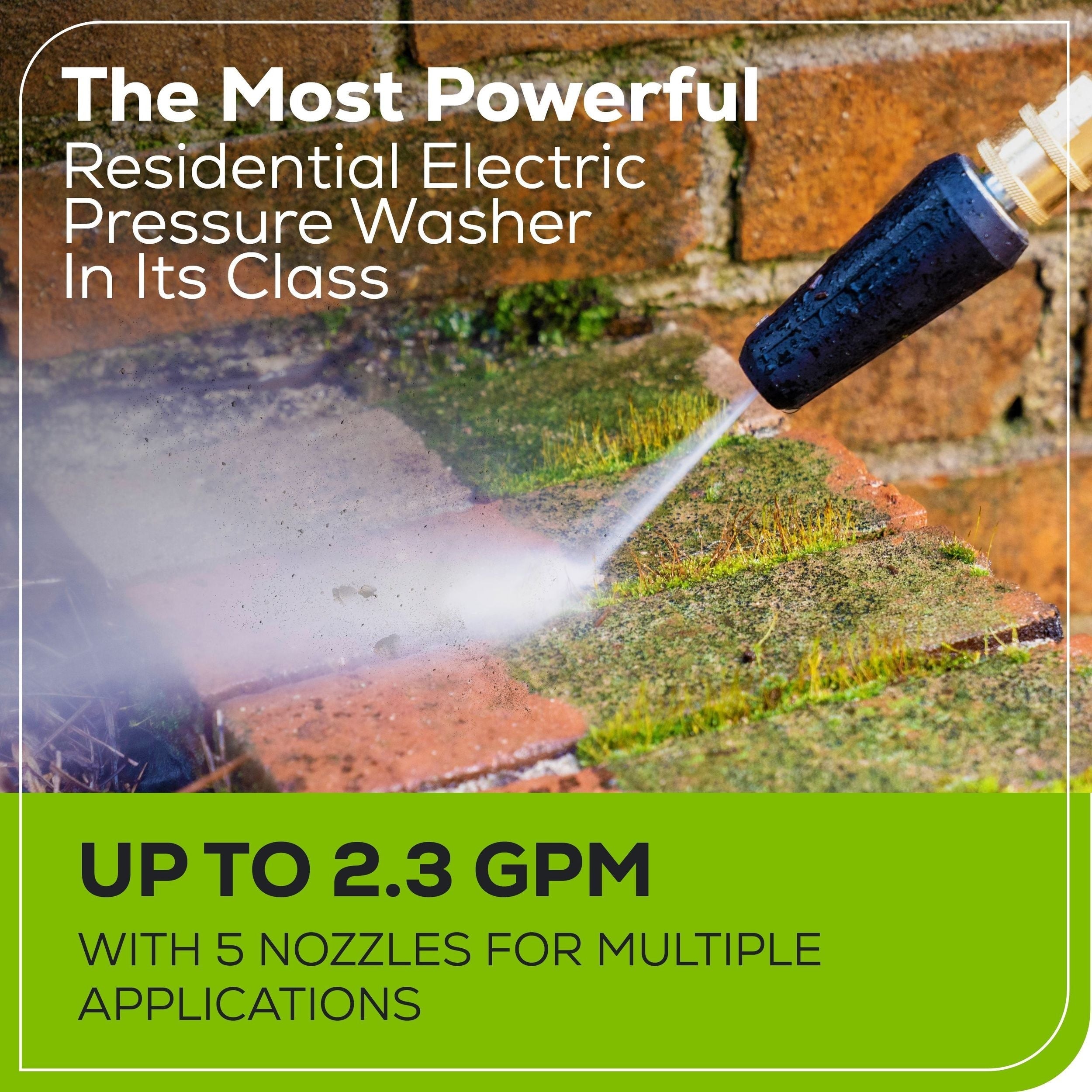 Greenworks 2700PSI 1.2GPM Electric Pressure Washer